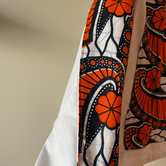 Handcrafted Jean Jacket With African Wax Fabric Panels - Picture 11 of 15